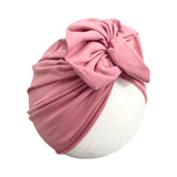 Dusky Pink Girl Rose Turban Hat