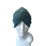 Petrol Blue Turban Head Wrap Hat