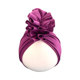 Size 6-18 Months Violet Cotton Baby Girl Turban Hat