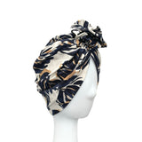 Handmade Leaves Pattern Turban Head Wrap