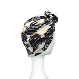 Handmade Leaves Pattern Turban Head Wrap