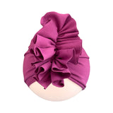 Size 6-18 Months Violet Cotton Baby Girl Turban Hat