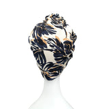 Handmade Leaves Pattern Turban Head Wrap