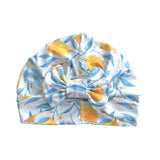 White Lemon Bow Turban Head Wrap 