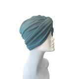 Petrol Blue Turban Head Wrap Hat