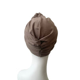 Taupe Brown Hair Loss Head Covering