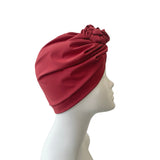 Thin Dark Red Ready Made Hat