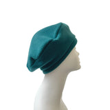 Teal Blue Vintage Style Beret Hat