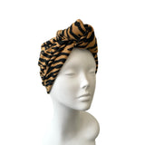 Rust Tiger Print Fashion Headwrap