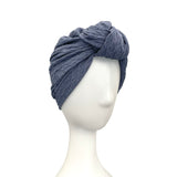 Everyday Soft Comfy Denim Blue Head Wrap
