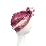 Wine and Pink Tie Dye Prettied Turban