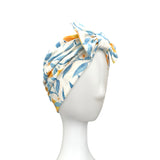 White Lemon Bow Turban Head Wrap 