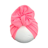 Neon Pink Baby Infant Toddler Rosette Turban