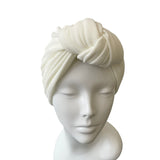 White Pre-Tied Women's Head Wrap