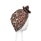 Leopard Prettied Adult Turban Head Scarf 