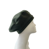 Green 1940s Retro Style Fleece Beret Hat