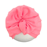 Neon Pink Baby Infant Toddler Rosette Turban