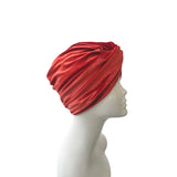 Rust Velvet Vintage Style Twisted Hair Turban