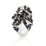 Handmade Leaves Pattern Turban Head Wrap