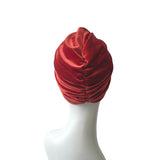 Rust Velvet Vintage Style Twisted Hair Turban