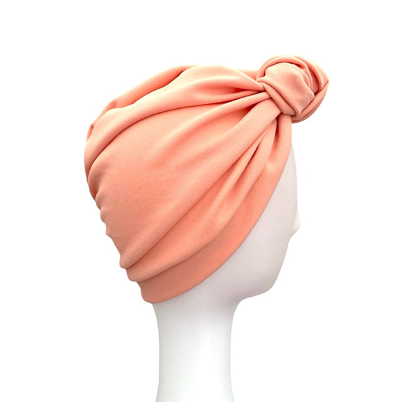 Blush Pink Stretchy Knotted Turban Hat