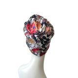 Shiny Floral Statement Rosette Turban