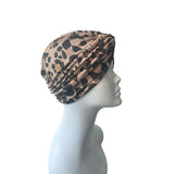 Soft Brown Twisted Turban Hat for Women