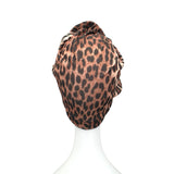 Leopard Prettied Adult Turban Head Scarf 