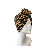 Tiger Pattern Ladies Vintage Inspired Turban