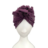 Thin Purple Lace Summer Head Wrap