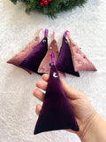 Pinkmas Velvet Christmas Tree Home Decor Set of 6