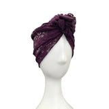 Thin Purple Lace Summer Head Wrap