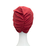 Maroon Prettied Adult Turban Head Wrap 