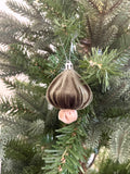 Woodland Velvet Mushroom Christmas Tree Ornaments Set of 6