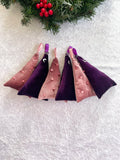 Pinkmas Velvet Christmas Tree Home Decor Set of 6