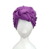 Purple Hair Loss Head Covering Hat