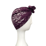 Thin Purple Lace Summer Head Wrap