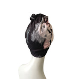 Black Floral Soft Ready Wear Turban