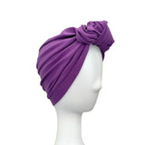 Purple Hair Loss Head Covering Hat