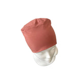 Pastel Rust Soft Seamless Bamboo Turban Beanie Hat with Detachable Headband