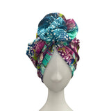 Spotty Feather SPF 50 Turban Head Wrap 