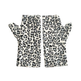 White and black soft cosy warm texting gloves