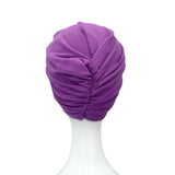 Purple Hair Loss Head Covering Hat