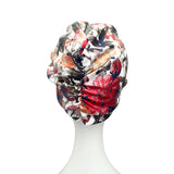 Ready Made White Floral Turban Head Wrap