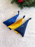 Mini Velvet Christmas Hanging Tree Decor Set of 3