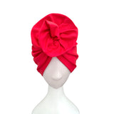 Red Retro Style Prettied Head Scarf