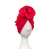 Red Retro Style Prettied Head Scarf