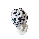 Prettied Dotted Turban Hat for Women