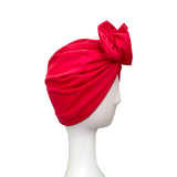 Red Retro Style Prettied Head Scarf