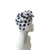 Prettied Dotted Turban Hat for Women